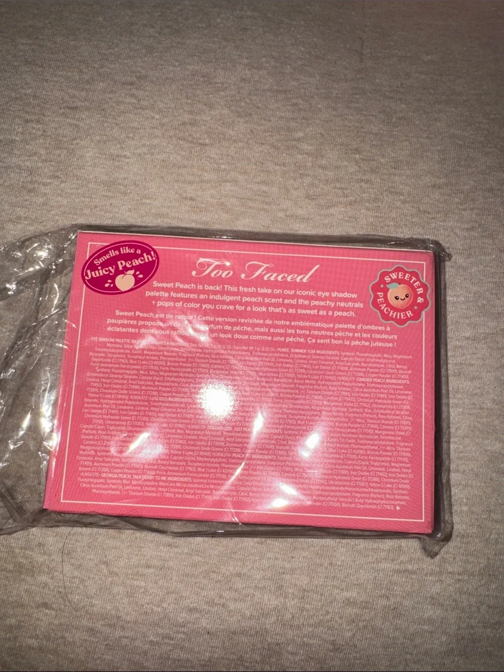Too Faced Sweet Peach Eyeshadow Palette  NIB